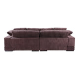 Plunge Dark Brown Sectional - Ornate Home