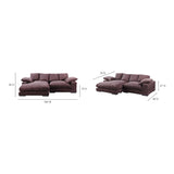 Plunge Dark Brown Sectional - Ornate Home