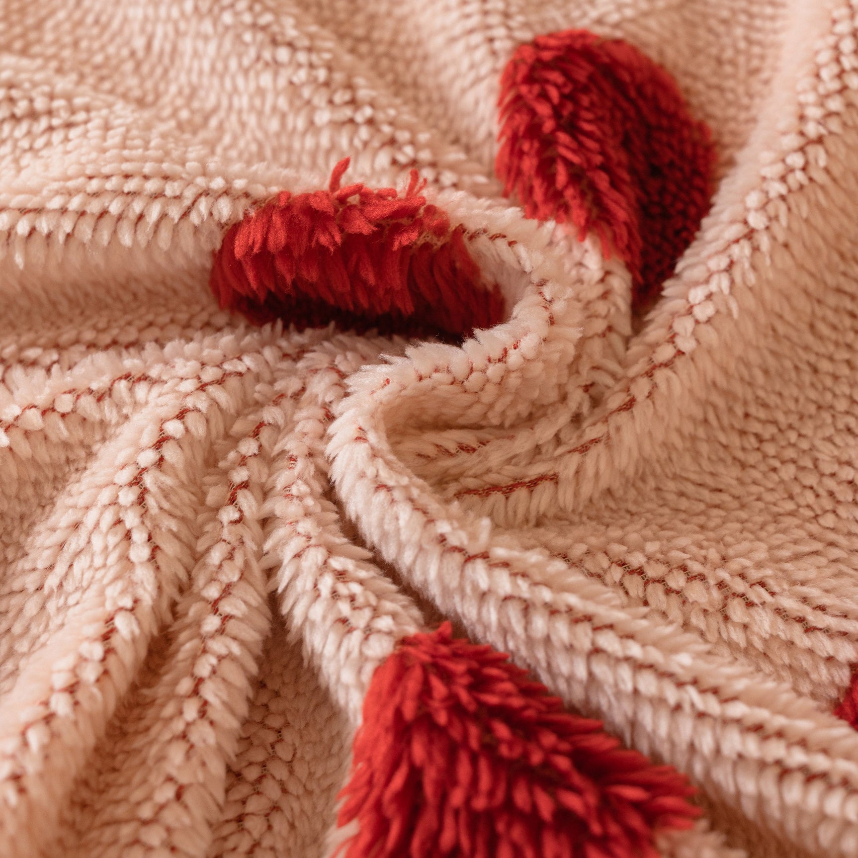 Plush Fleece Sofa Cover Throw, Soft Textured Polka Dot Couch Protector Blanket for Pets - Ornate Home