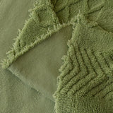 Plush Fleece Sofa Cover with 3D Cable Knit Texture Soft Cozy Warm Sofa Throw Blanket - Ornate Home