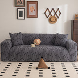 Plush Fleece Stretch Sofa Cover, Super Soft Textured Geometric Couch Slipcover - Ornate Home