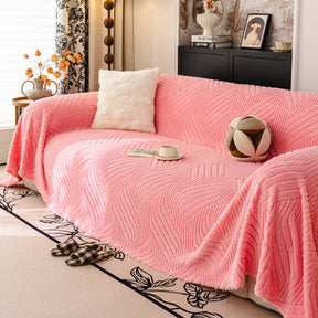 Plush Fleece Washable Sofa Throw Blanket, Soft & Cozy Furniture Protector for Couch - Ornate Home