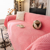 Plush Fleece Washable Sofa Throw Blanket, Soft & Cozy Furniture Protector for Couch - Ornate Home