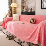 Plush Fleece Washable Sofa Throw Blanket, Soft & Cozy Furniture Protector for Couch - Ornate Home