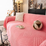 Plush Fleece Washable Sofa Throw Blanket, Soft & Cozy Furniture Protector for Couch - Ornate Home