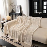 Plush Jacquard Blankets for The Sofa Soft Slipcover Sectional Cover Throws for Sofas - Ornate Home