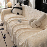 Plush Jacquard Blankets for The Sofa Soft Slipcover Sectional Cover Throws for Sofas - Ornate Home