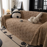 Plush Jacquard Blankets for The Sofa Soft Slipcover Sectional Cover Throws for Sofas - Ornate Home