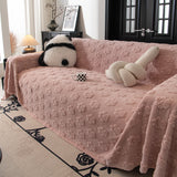 Plush Jacquard Blankets for The Sofa Soft Slipcover Sectional Cover Throws for Sofas - Ornate Home