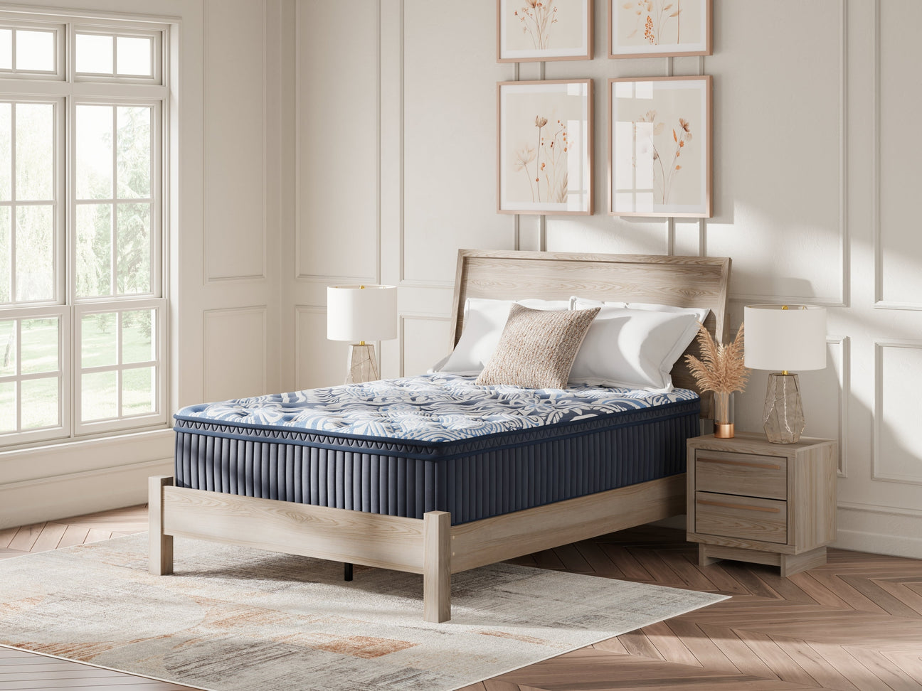 Plush Luxe 2.0 Blue Queen Mattress - Ornate Home