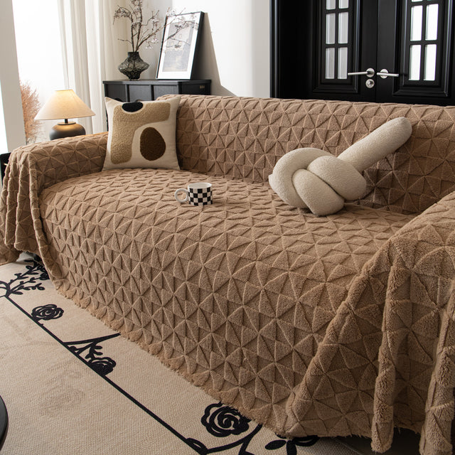 Plush Soft Couch Cover for Sofa and Furniture Lightweight Throw Blankets for Sectional Couch - Ornate Home