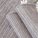 Plush Solid Color Striped L-Shaped Sofa Slipcovers, Washable Non-Slip Textured Furniture Covers - Ornate Home