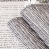 Plush Solid Color Striped L-Shaped Sofa Slipcovers, Washable Non-Slip Textured Furniture Covers - Ornate Home