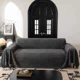 Plush Warm Decor Couch Cover Soft Jacquard Fleece Throw Blankets for Bed Couch Sofa Chair - Ornate Home