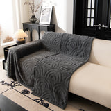 Plush Warm Decor Couch Cover Soft Jacquard Fleece Throw Blankets for Bed Couch Sofa Chair - Ornate Home
