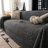 Plush Warm Decor Couch Cover Soft Jacquard Fleece Throw Blankets for Bed Couch Sofa Chair - Ornate Home