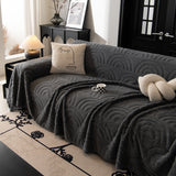 Plush Warm Decor Couch Cover Soft Jacquard Fleece Throw Blankets for Bed Couch Sofa Chair - Ornate Home