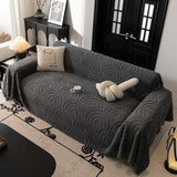 Plush Warm Decor Couch Cover Soft Jacquard Fleece Throw Blankets for Bed Couch Sofa Chair - Ornate Home