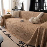 Plush Warm Decor Couch Cover Soft Jacquard Fleece Throw Blankets for Bed Couch Sofa Chair - Ornate Home