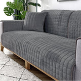 Plush Winter Thick Non-Slip Flannel Sofa Cushion, Universal Sofa Towel Decoration Cover - Ornate Home