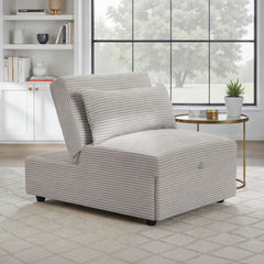 Pluto Coronado Grey Chair with Kidney Pillow, Klik Klak and Pop Up - Ornate Home