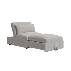 Pluto Coronado Grey Chair with Kidney Pillow, Klik Klak and Pop Up - Ornate Home