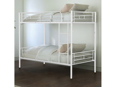 Plutus White Twin/Twin Bunk Bed - Ornate Home