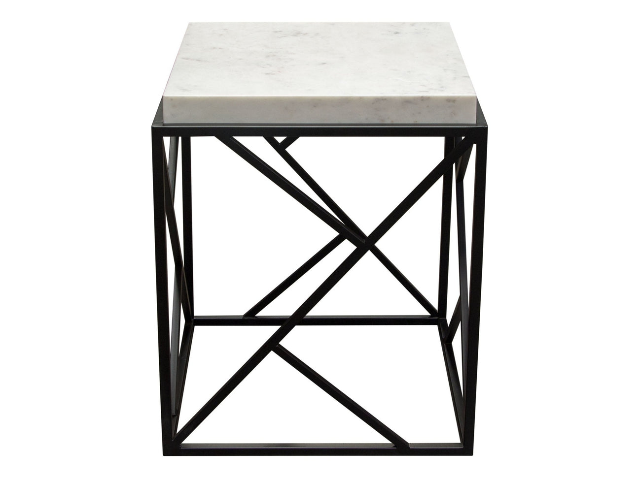 Plymouth Grey Square Accent Table - Ornate Home