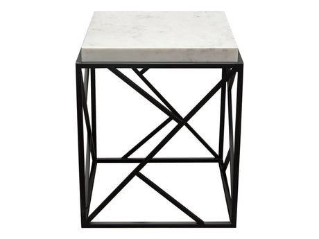 Plymouth Grey Square Accent Table - Ornate Home