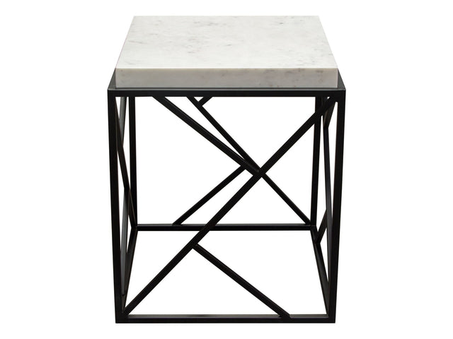 Plymouth Grey Square Accent Table - Ornate Home