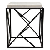 Plymouth Grey Square Accent Table - Ornate Home