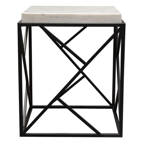 Plymouth Grey Square Accent Table - Ornate Home