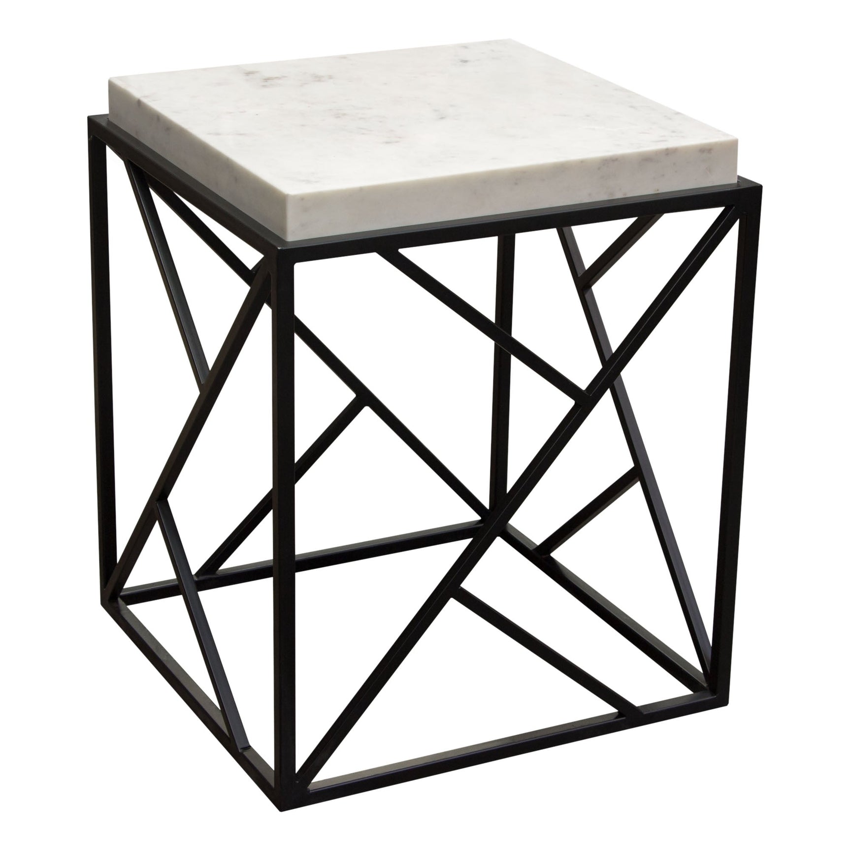 Plymouth Grey Square Accent Table - Ornate Home