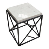 Plymouth Grey Square Accent Table - Ornate Home