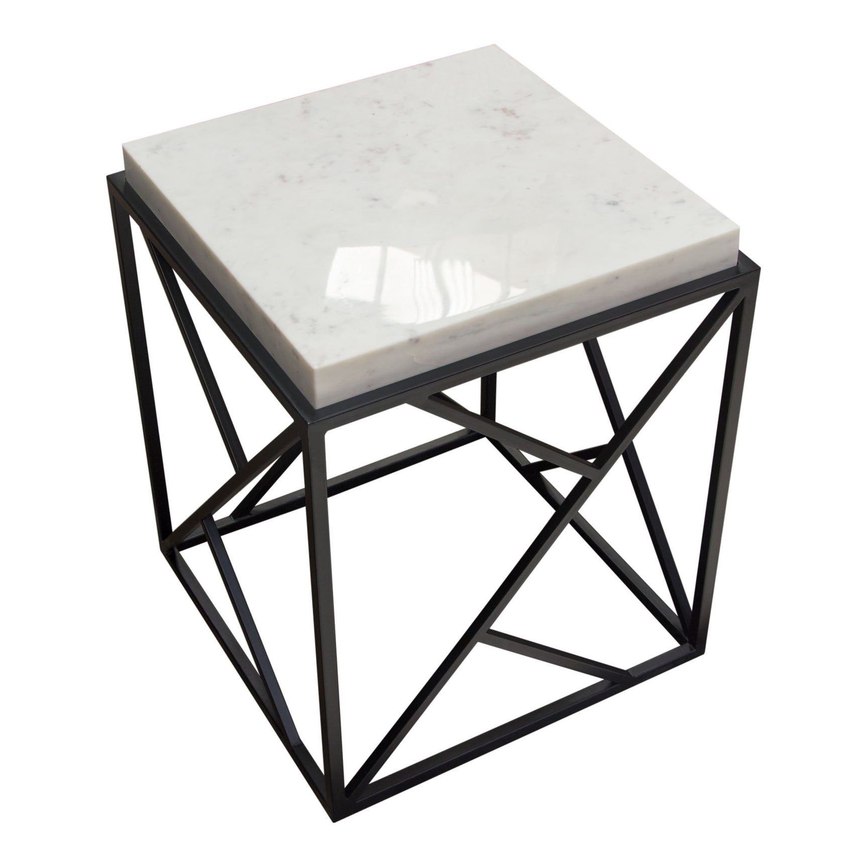 Plymouth Grey Square Accent Table - Ornate Home