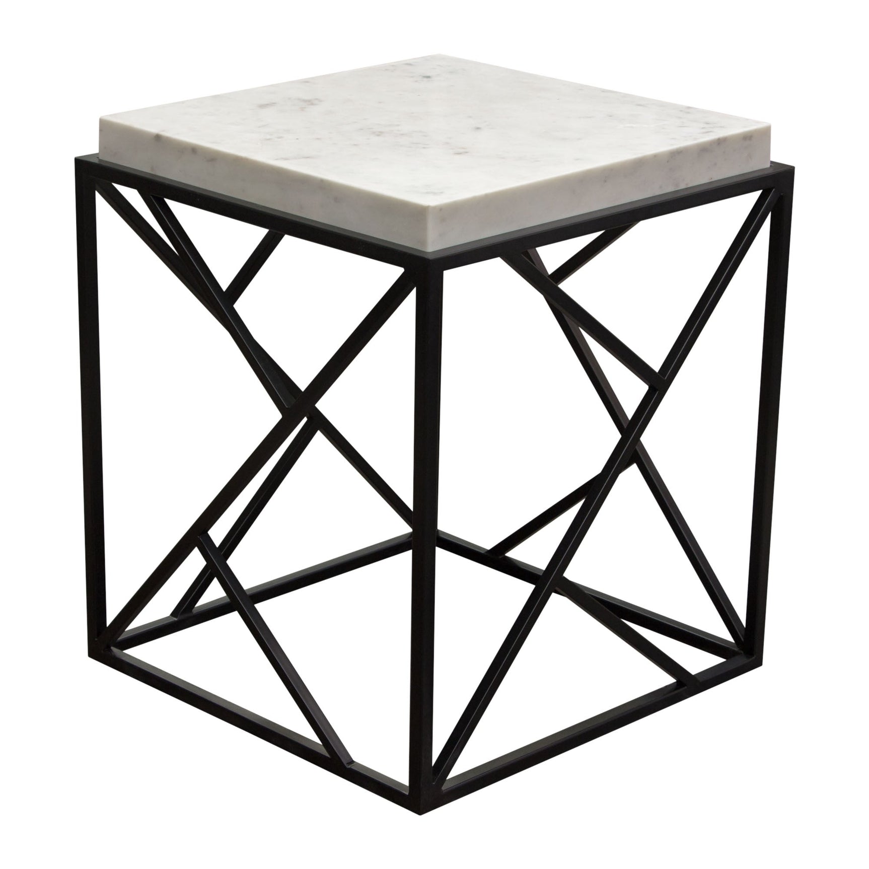 Plymouth Grey Square Accent Table - Ornate Home