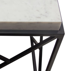 Plymouth Grey Square Accent Table - Ornate Home