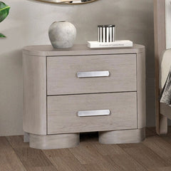 Pocatello White Oak Queen 5 Piece Bedroom Set w/2 Nightstands - Ornate Home