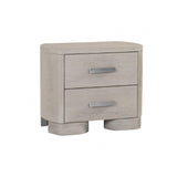 Pocatello White Oak Queen 5 Piece Bedroom Set w/2 Nightstands - Ornate Home