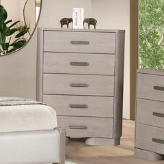 Pocatello White Oak Queen 5 Piece Bedroom Set w/Chest - Ornate Home