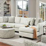 Pocklington Ivory Sectional - Ornate Home