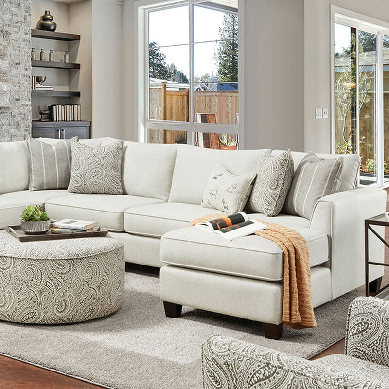 Pocklington Ivory Sectional - Ornate Home