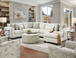Pocklington Ivory Sectional - Ornate Home