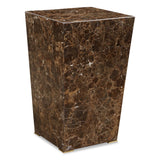 Poe Brown Marble Accent Table - Ornate Home