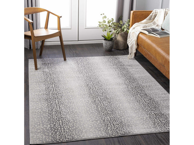 Pointblank Black&Gray Antelope Print Rug - Ornate Home