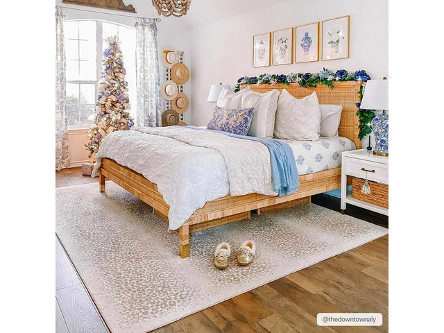 Pointblank Tan Leopard Print Rug - Ornate Home