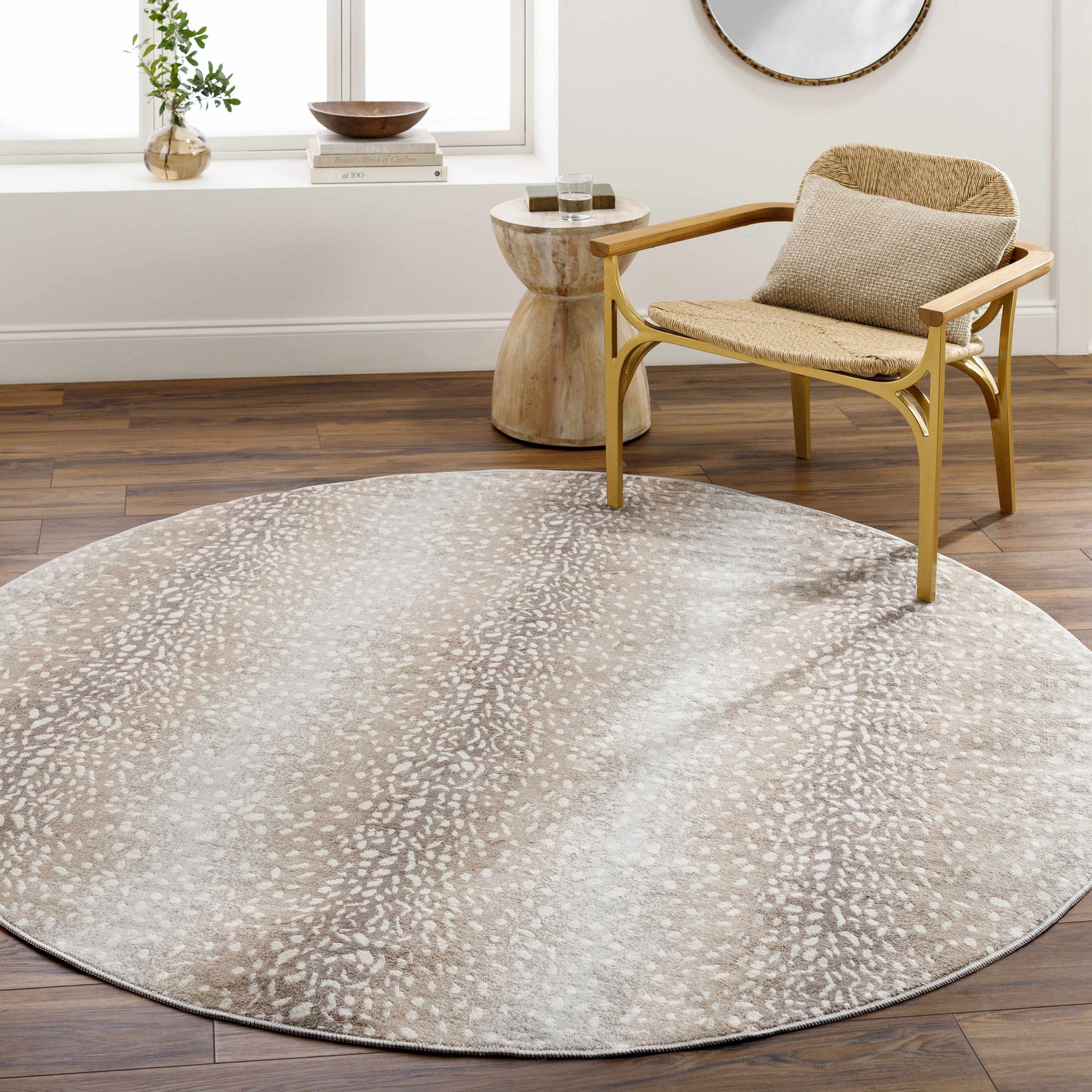Pointblank Tan Leopard Print Rug - Ornate Home