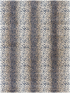 Pointblank Tan & Navy Leopard Print Area Rug - Ornate Home
