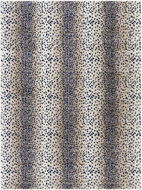 Pointblank Tan & Navy Leopard Print Area Rug - Ornate Home