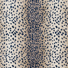Pointblank Tan & Navy Leopard Print Area Rug - Ornate Home